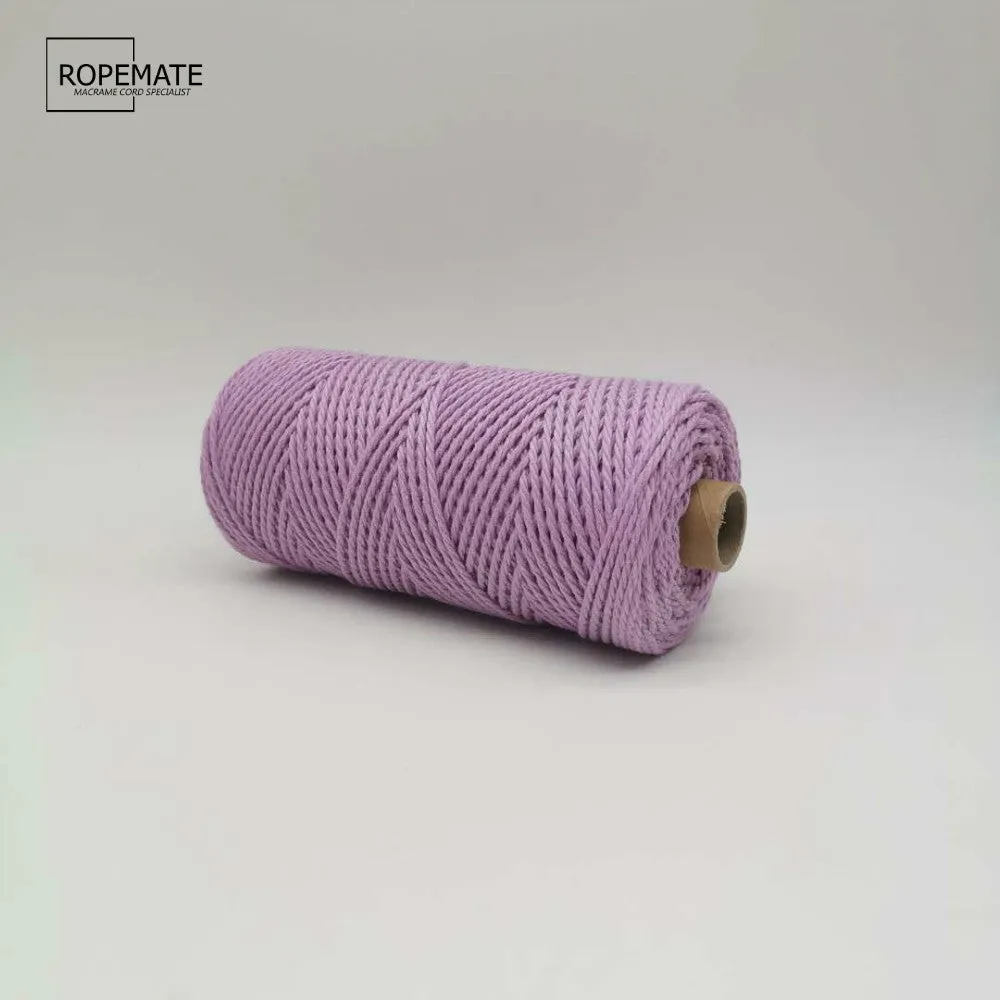 2MM MACRAME ROPE - OPERA MAUVE