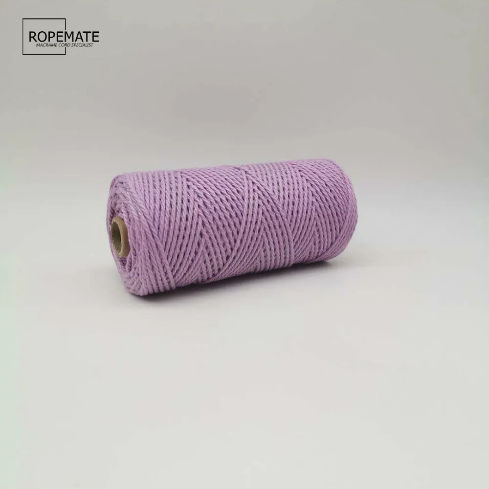 2MM MACRAME ROPE - OPERA MAUVE