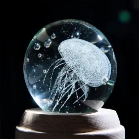 3D Glowing Jellyfish Sculpture Ornament