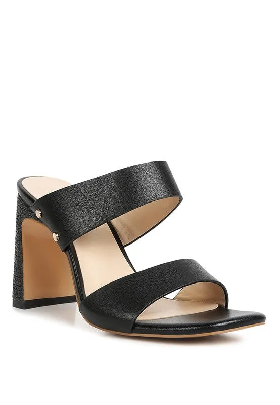 Alodia Slim Block Heel Sandals