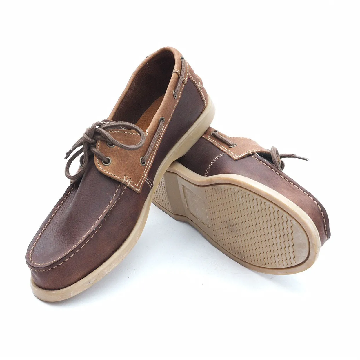 Andres Topsider Shoes (Cedar/Amber)