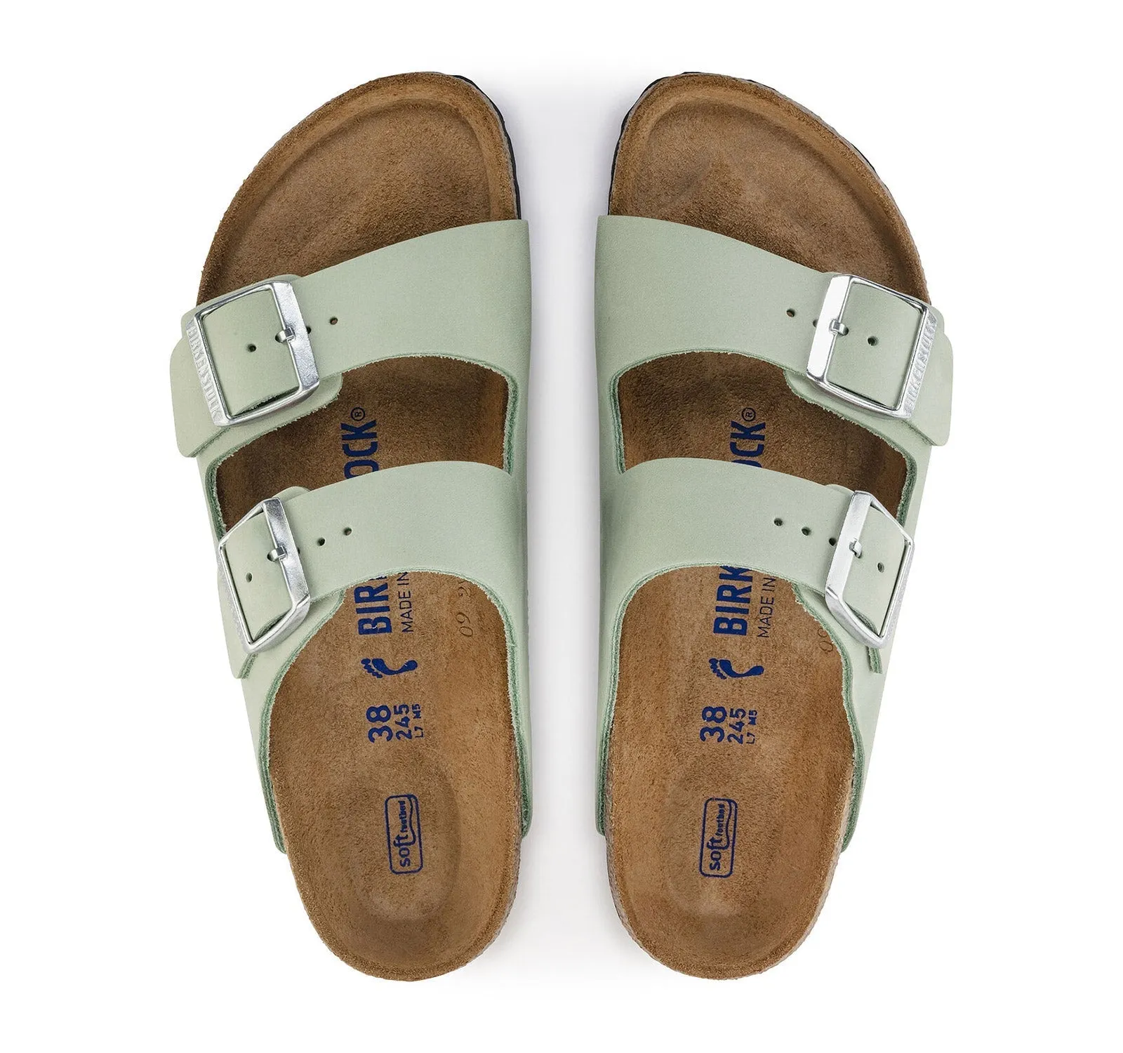 Birkenstock Arizona Soft Footbed Nubuck Leather Sandal