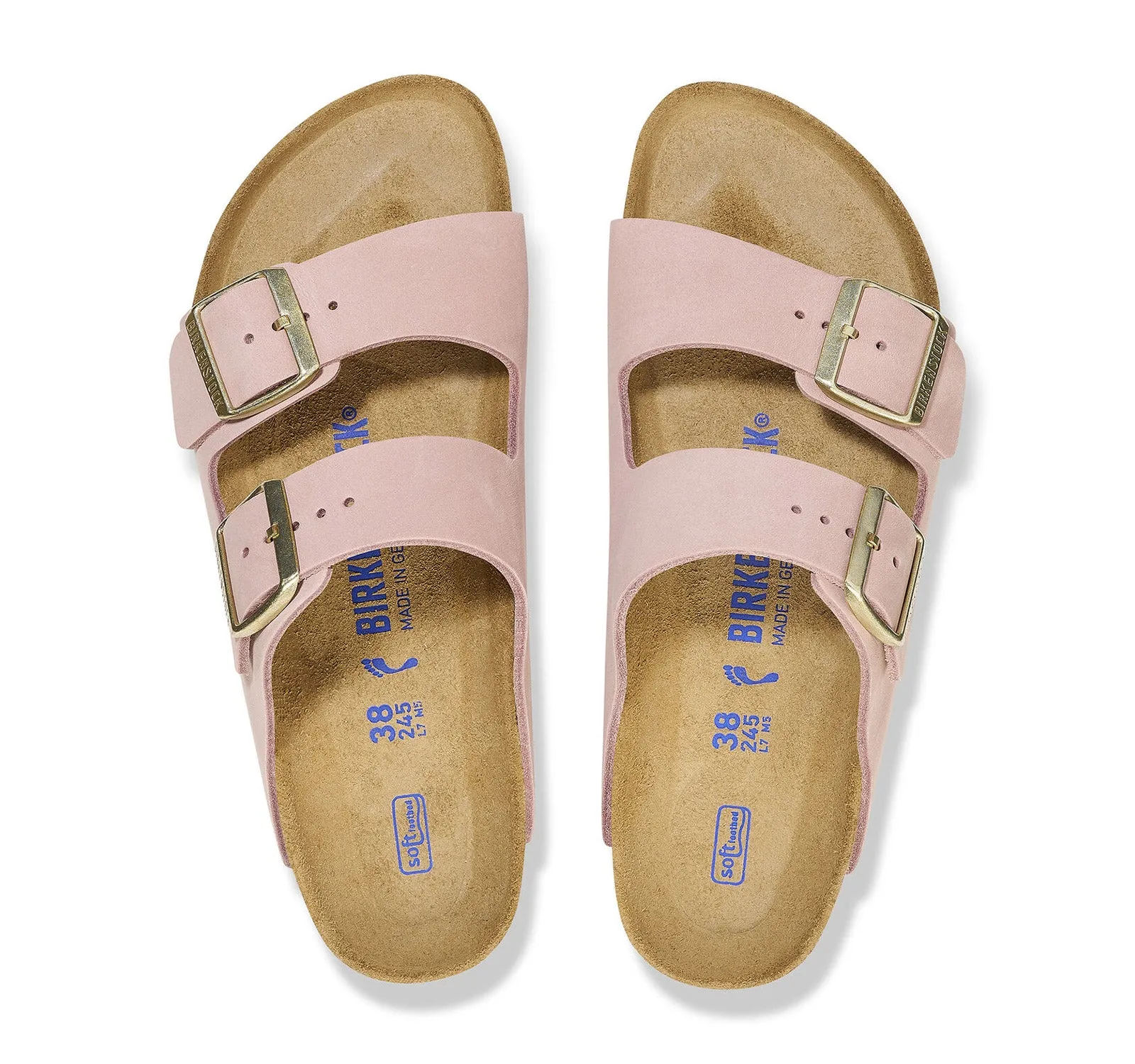 Birkenstock Arizona Soft Footbed Nubuck Leather Sandal