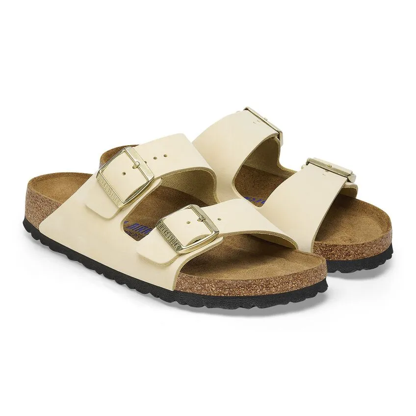 Birkenstock Arizona Soft Footbed Nubuck Leather Sandal