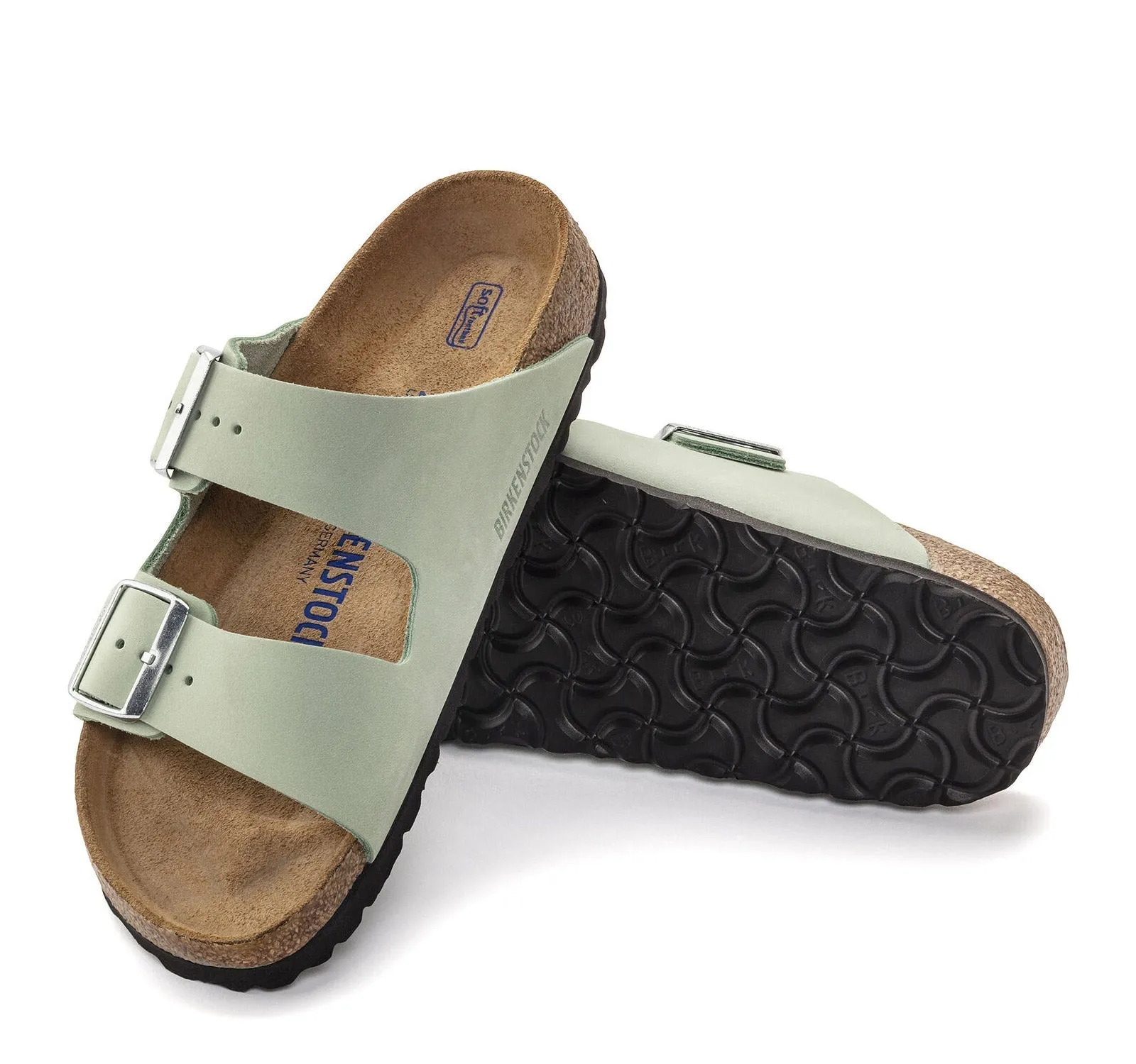 Birkenstock Arizona Soft Footbed Nubuck Leather Sandal