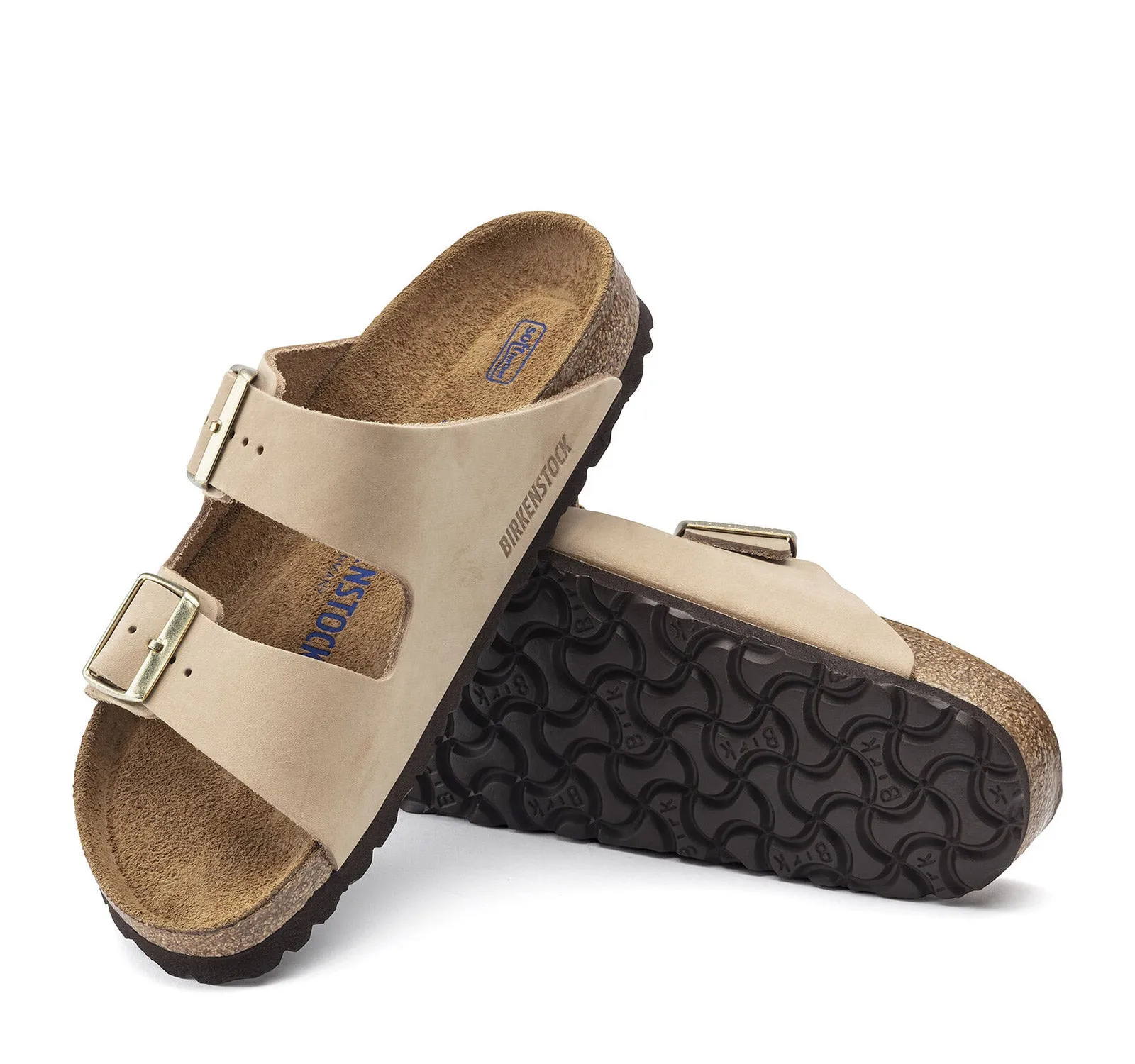 Birkenstock Arizona Soft Footbed Nubuck Leather Sandal