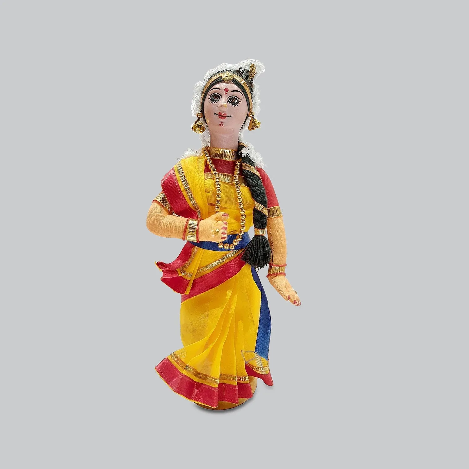 Doll Dancer Kuchipudi 9 in (Assorted Colours)