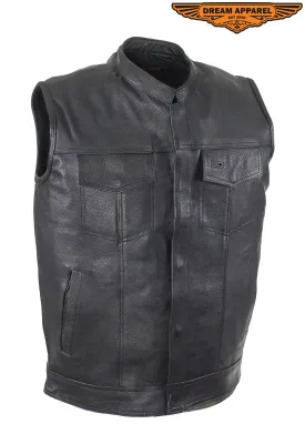 Dream Apparel Mens Motorcycle Club Vest With Black Liner