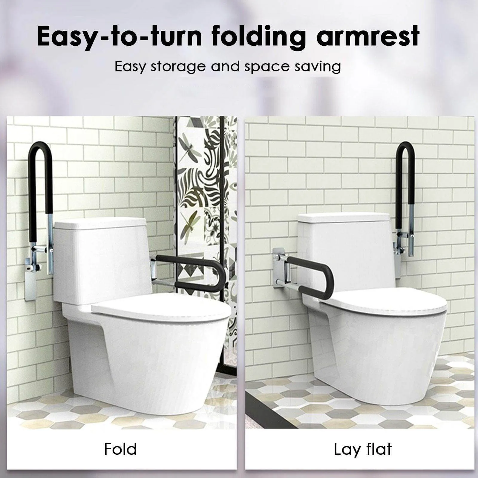 Elderly Handicap Bathroom Foldable Armrest