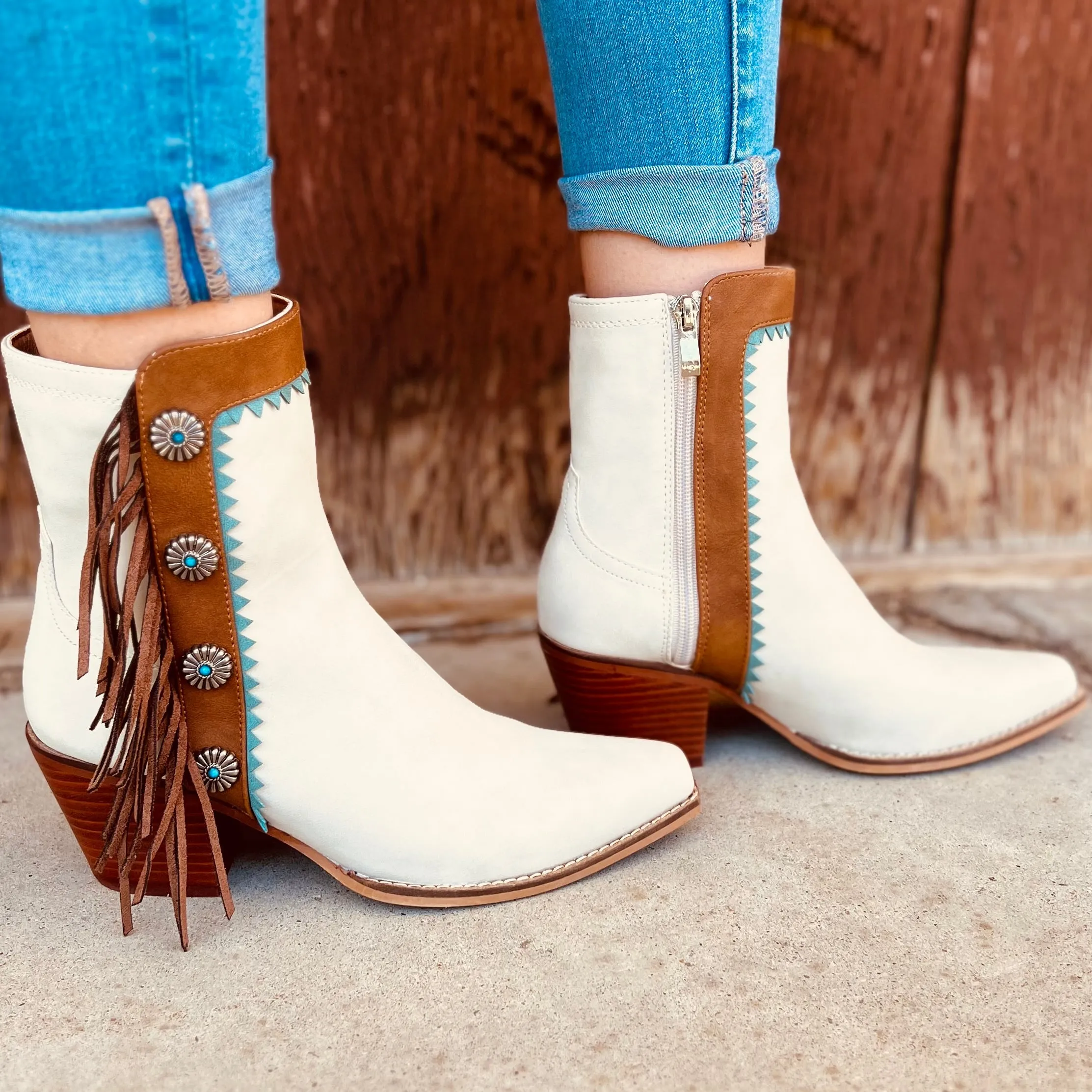 Gizelle Fringe Boots