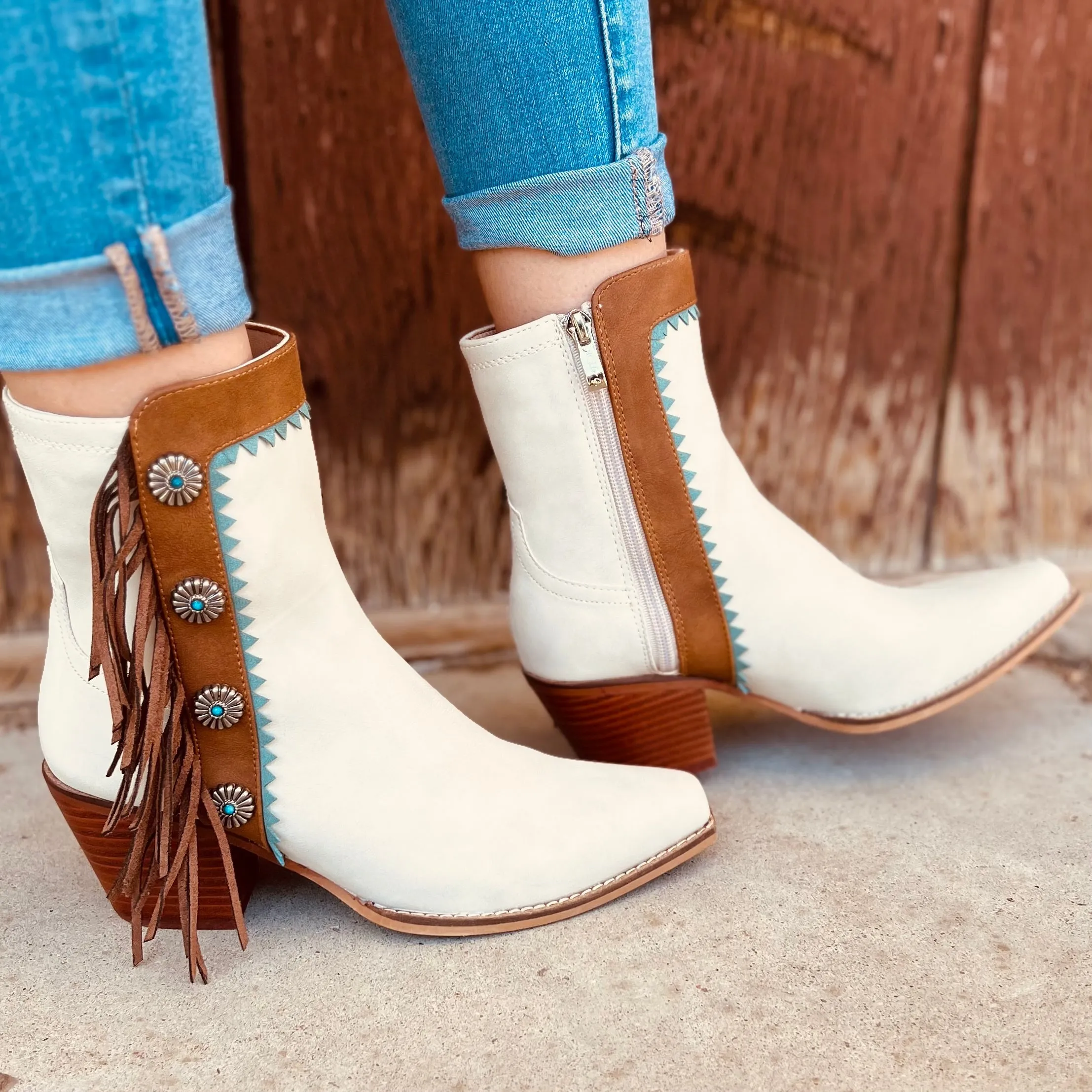 Gizelle Fringe Boots