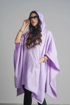 Lavender Poncho Hoodie