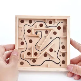 Maze Labyrinth Balance Board Wooden Toy for Kids