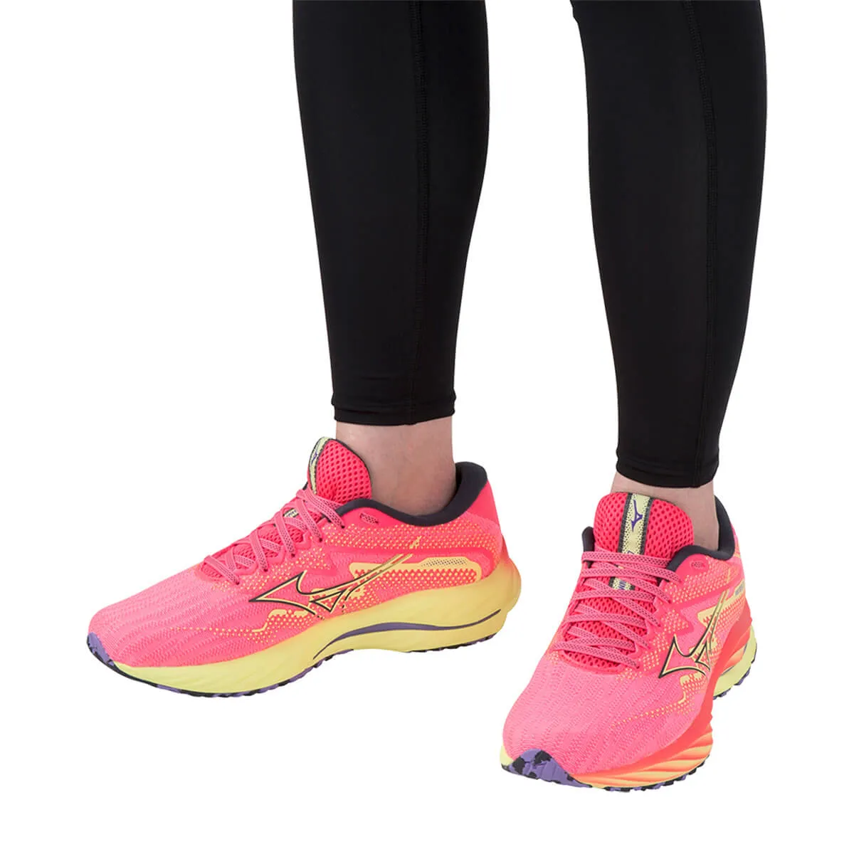 Mizuno Wave Rider 27 Womens | H-Vpink/oblue/luminous