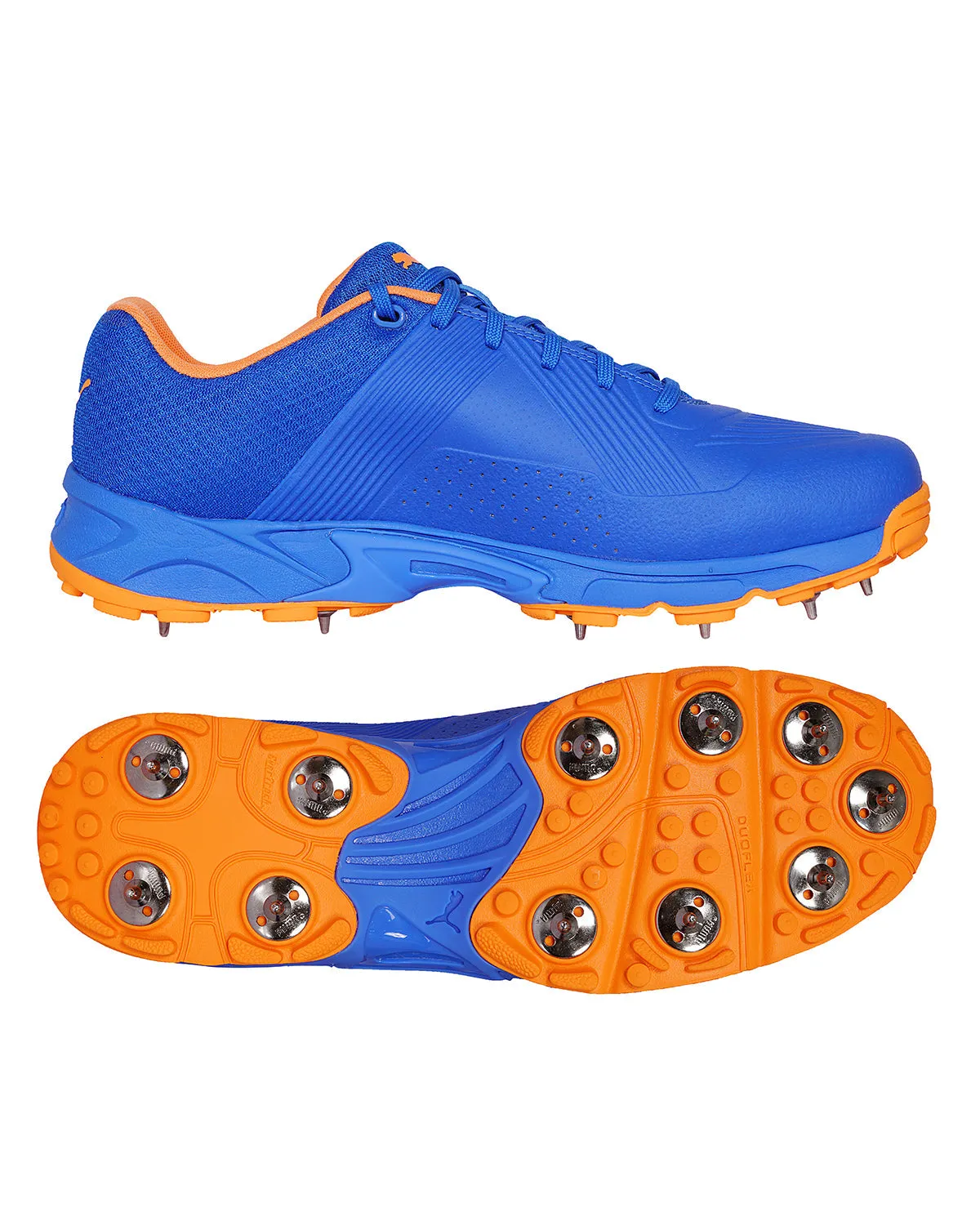 Puma 19.2 Cricket Shoes - Steel Spikes - Bluemazing/Orange Glow