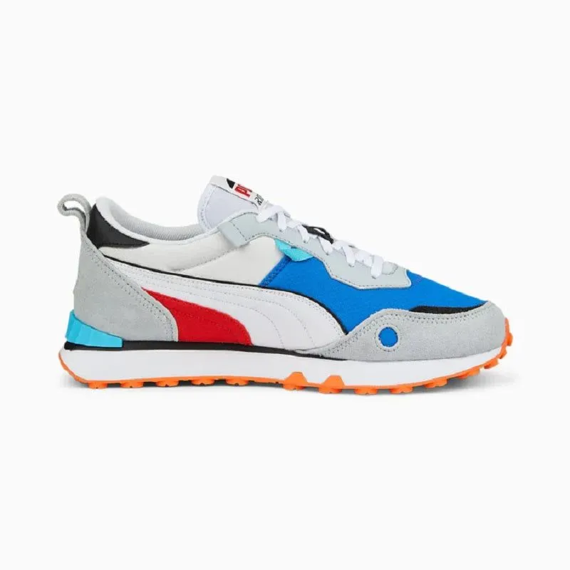 Puma Men's Rider FV Future Vintage Shoes - White / Royal Blue / Red