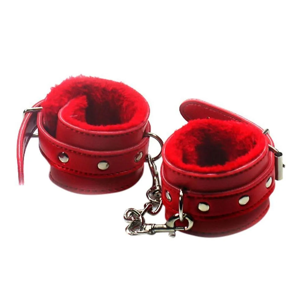 Red Fur Lined Cuffs