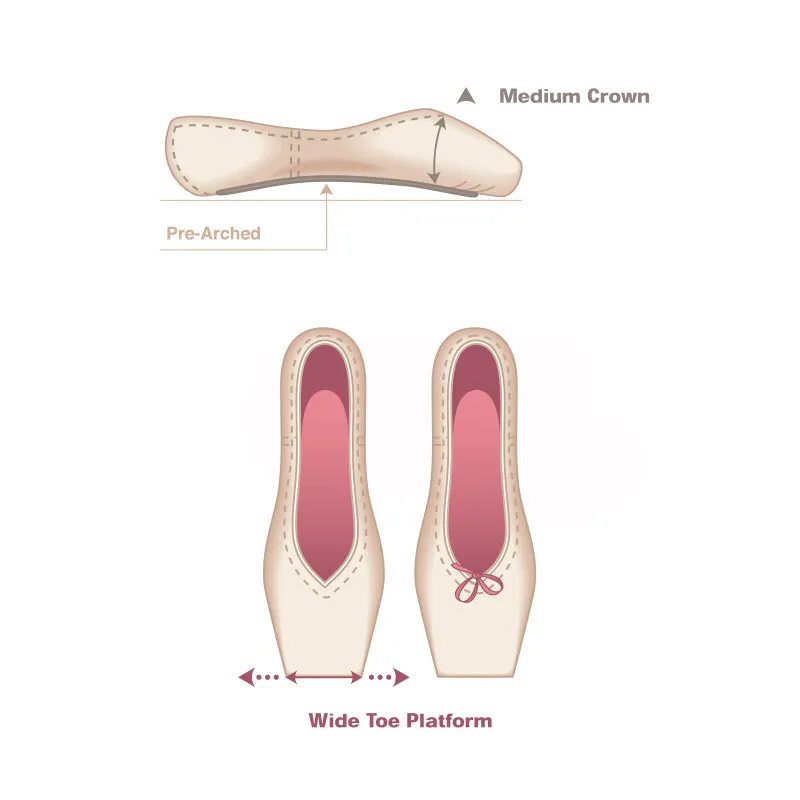 Russian Pointe Brava Pointe Shoes - U-Cut