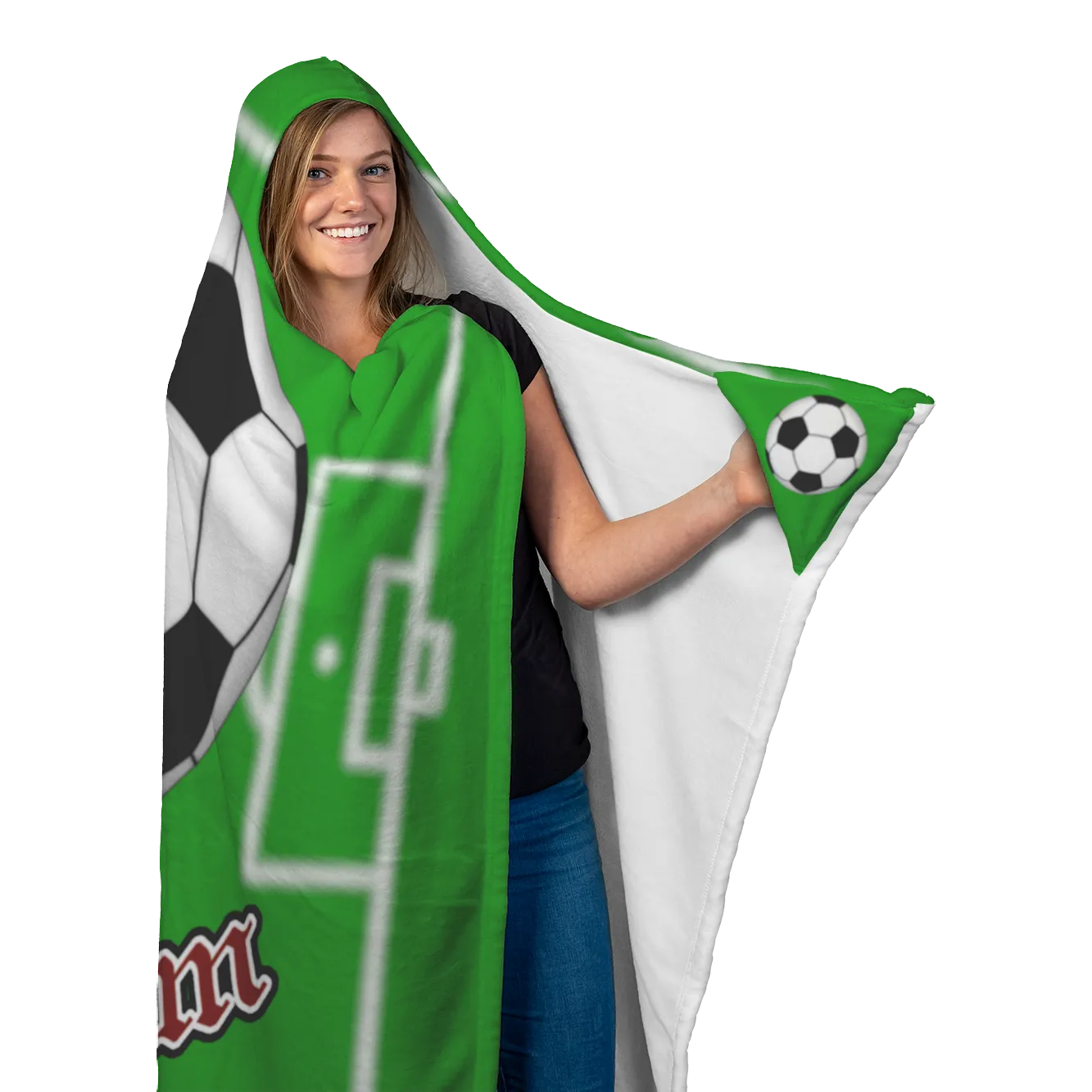 Soccer MOM HOODED BLANKET  [UNIQUE, LIMITED EDITION]