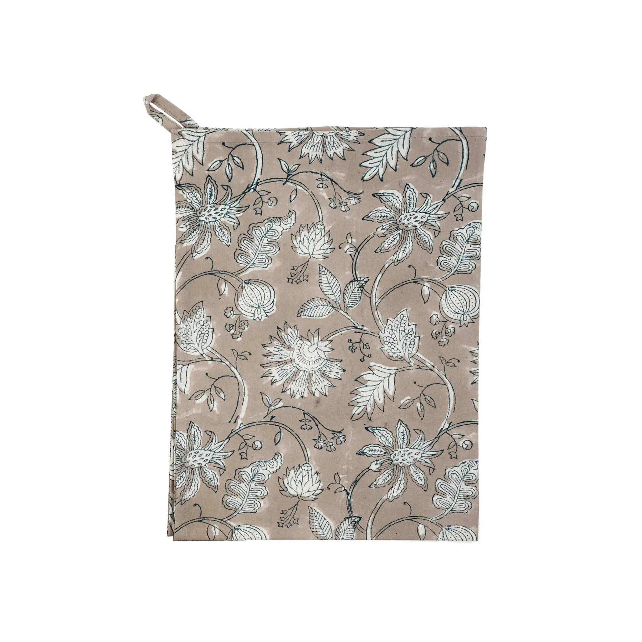 Tierra Block Print Tea Towel