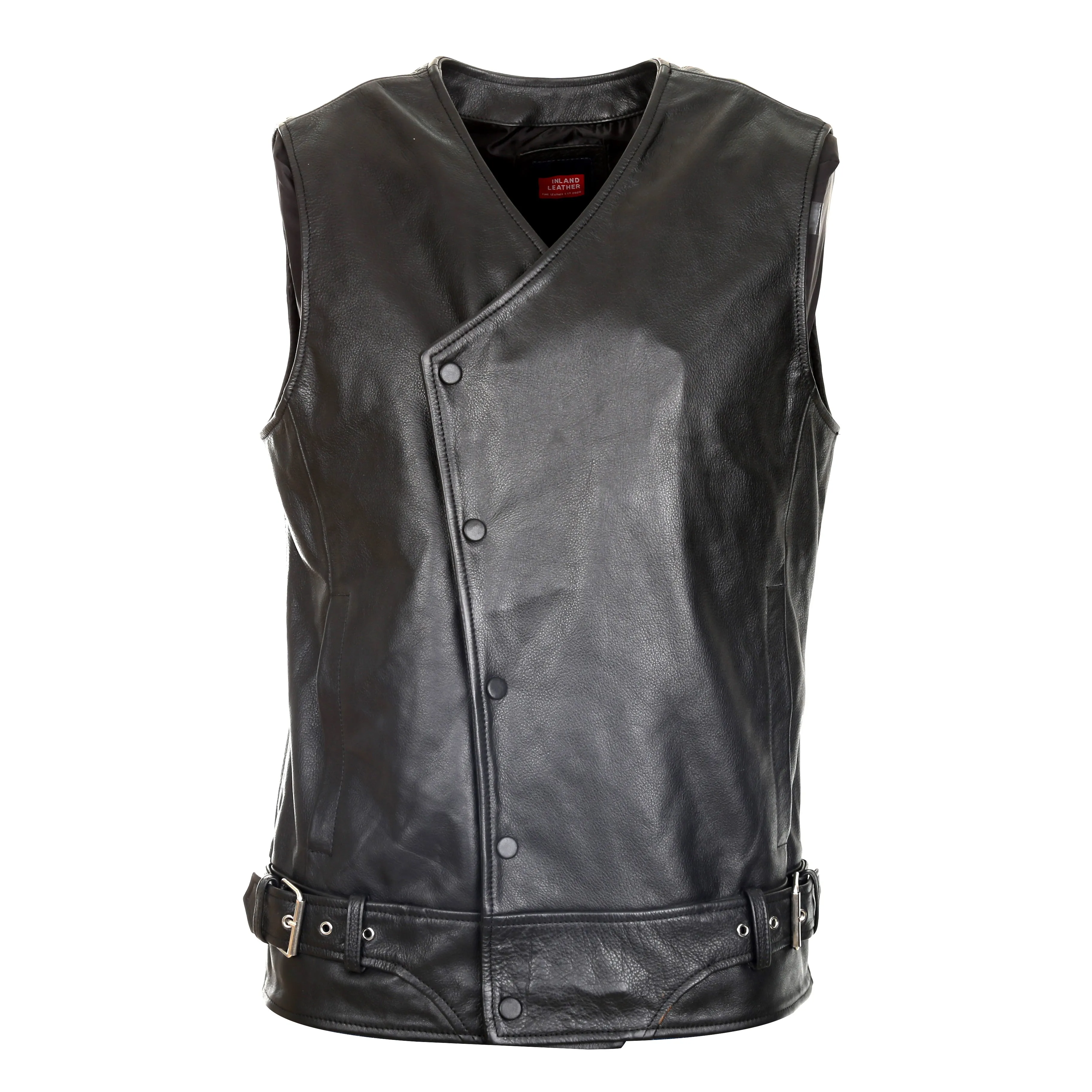 Veteran Men's Motorcycle Leather Vest